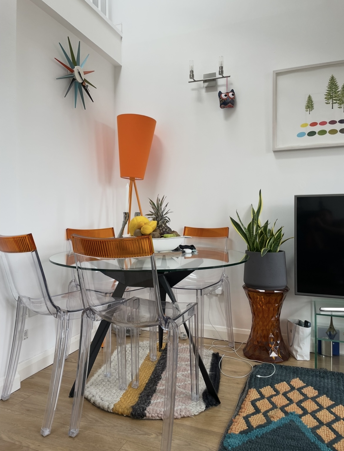 A tidy bedroom in a lived-in home